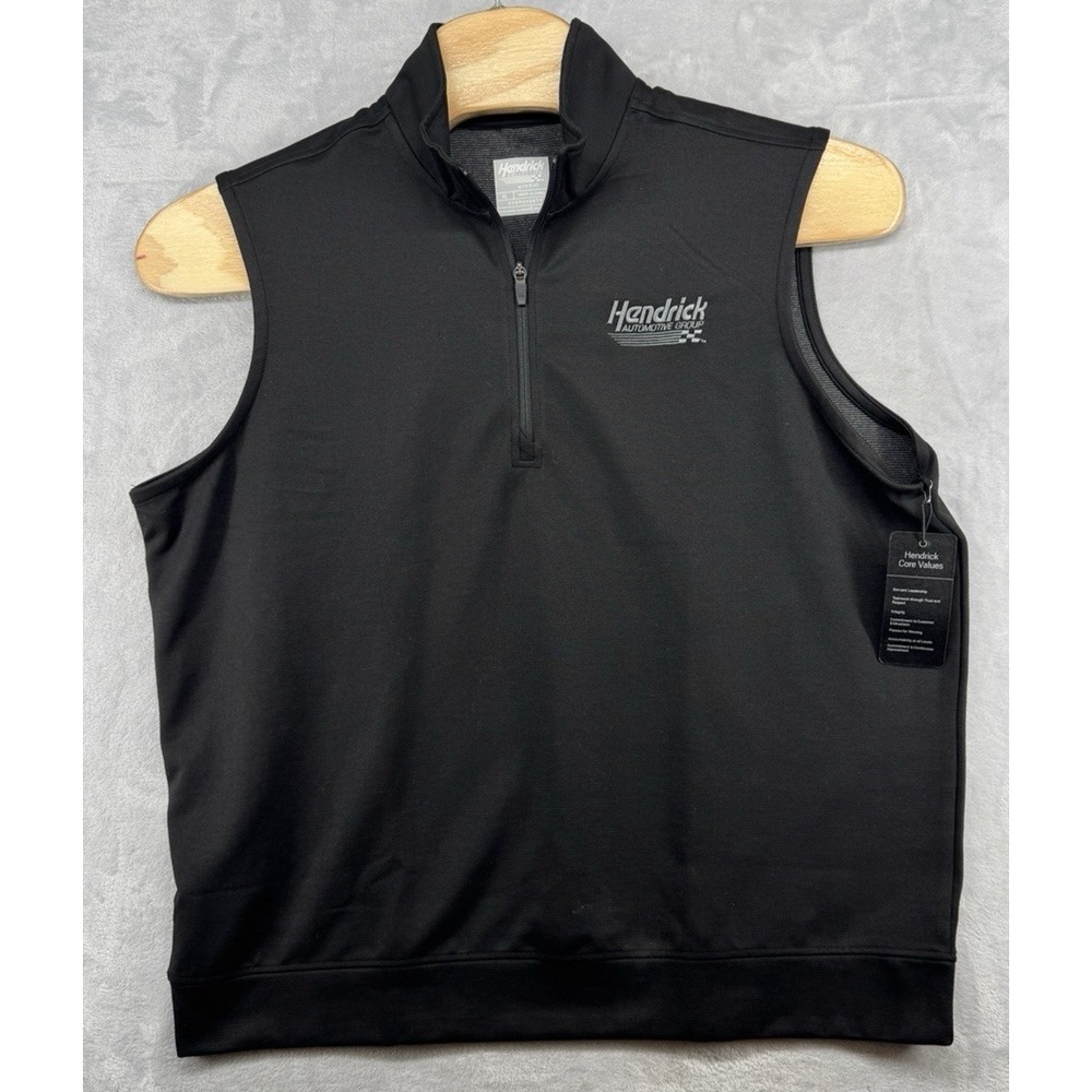 Oobe Polo Hendrick Collection Automotive Group Black Hydrovent Vest Men's XL NWT